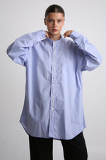 Cargar imagen en el visor de la galería, CAMISA OTAN - UNITALLA - AZUL TEXTURA CUADROS
