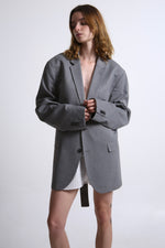 Cargar imagen en el visor de la galería, BLAZER SENAKA - TALLA M - GRIS
