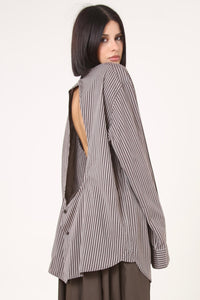 CAMISA ENSO - TALLA M - CAFE RAYAS
