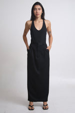 Cargar imagen en el visor de la galería, MAXI FALDA - NEGRA - TALLA XS
