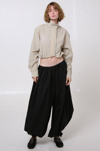 CAMISA NEKKU - TALLA S/M - AMARILLA CUADROS