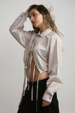 Cargar imagen en el visor de la galería, CAMISA NUNO - TALLA S/M - BEIGE
