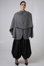 Cargar imagen en el visor de la galería, BLAZER MANTO - TALLA S/M - GRIS
