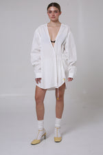 Cargar imagen en el visor de la galería, CAMISA KIMONO - MH X MITSA. - UNITALLA - BLANCA
