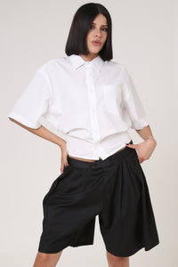 BERMUDAS URRARA - TALLA M - NEGRO TEXTURA RAYAS