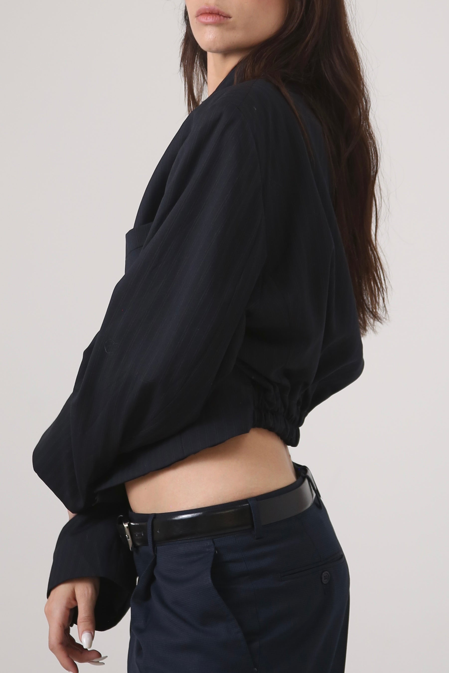 BLAZER - TALLA M - AZUL MARINO RAYA DIPLOMÁTICA