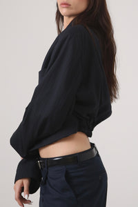 BLAZER - TALLA M - AZUL MARINO RAYA DIPLOMÁTICA