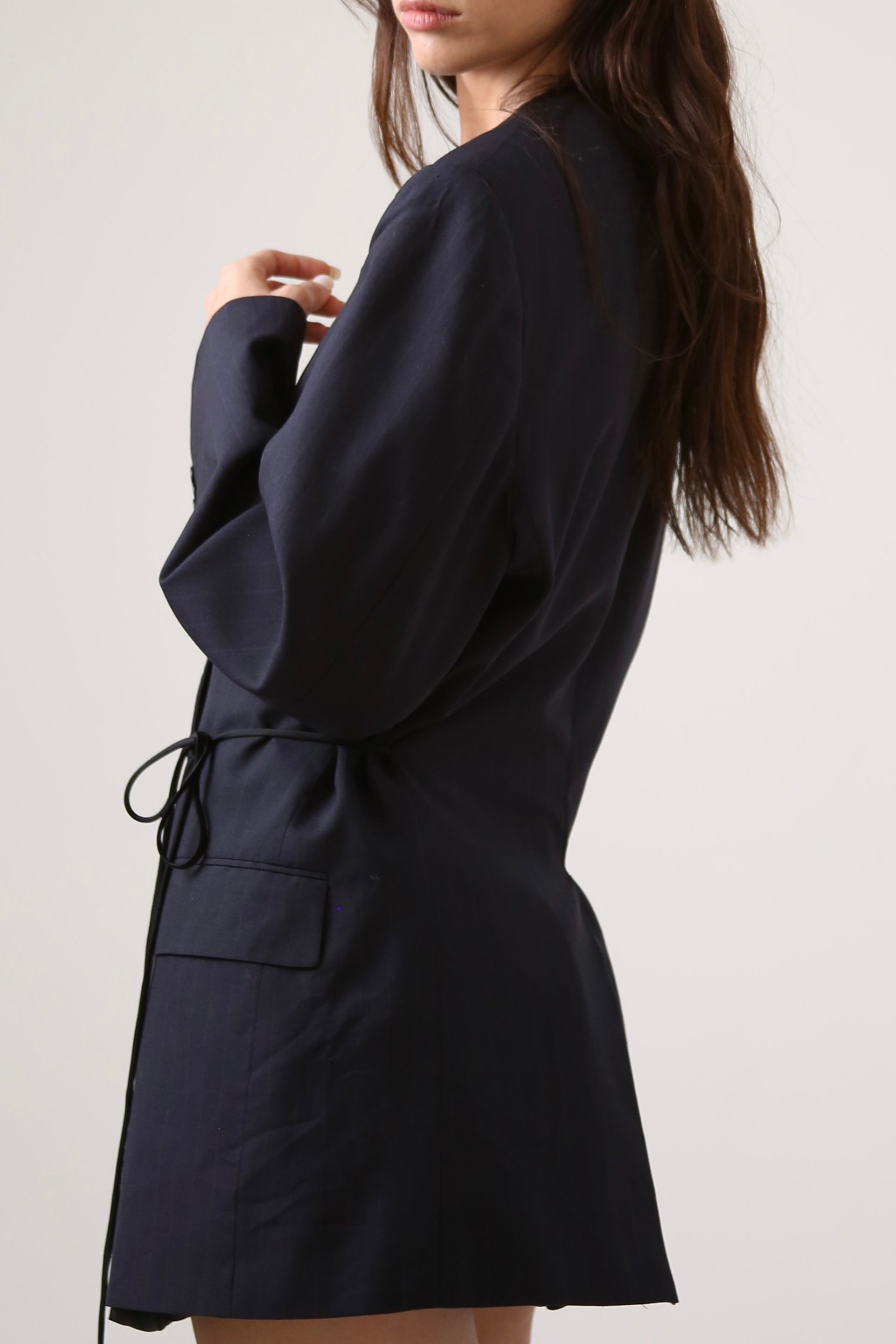 BLAZER KIMONO - TALLA L - AZUL MARINO RAYA DIPLOMÁTICA