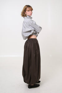 CAMISA NEKKU - TALLA M/L - GRIS TEXTURA RAYAS