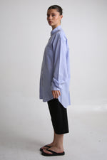 Cargar imagen en el visor de la galería, CAMISA OTAN - UNITALLA - AZUL TEXTURA CUADROS
