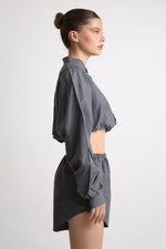 Cargar imagen en el visor de la galería, SET BOTAN - TALLA S/M - GRIS
