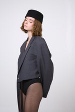 Cargar imagen en el visor de la galería, BLAZER SENAKA - TALLA M/L - GRIS OXFORD
