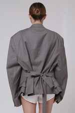 Cargar imagen en el visor de la galería, BLAZER KOTO - TALLA M/L - GRIS
