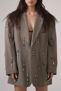 BLAZER MAI - TALLA L - BEIGE