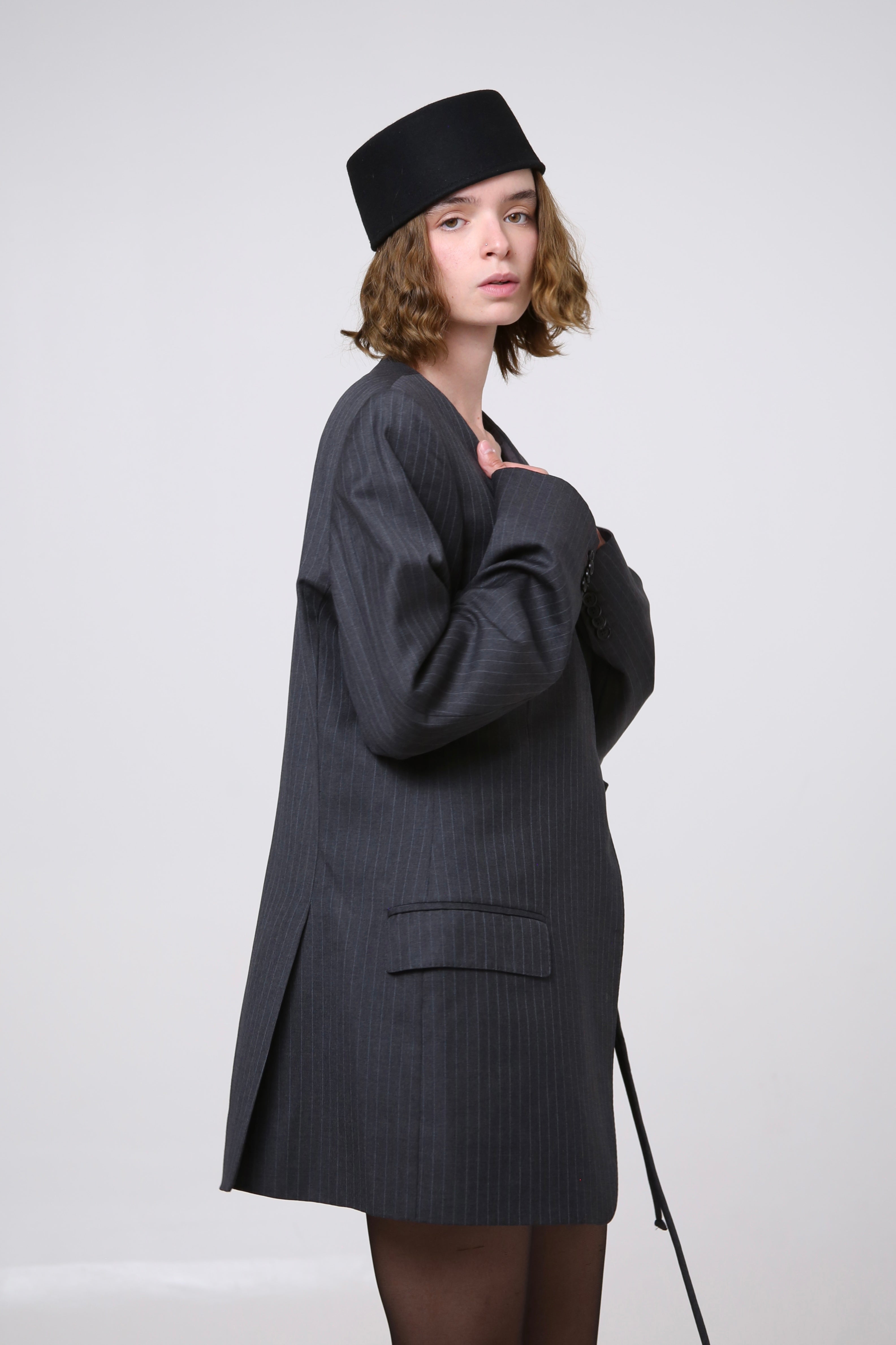 BLAZER KIMONO - TALLA S/M - GRIS RAYA DIPLOMÁTICA