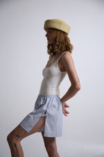 Cargar imagen en el visor de la galería, SHORTS NUNO - UNITALLA - AZUL RAYAS BLANCAS
