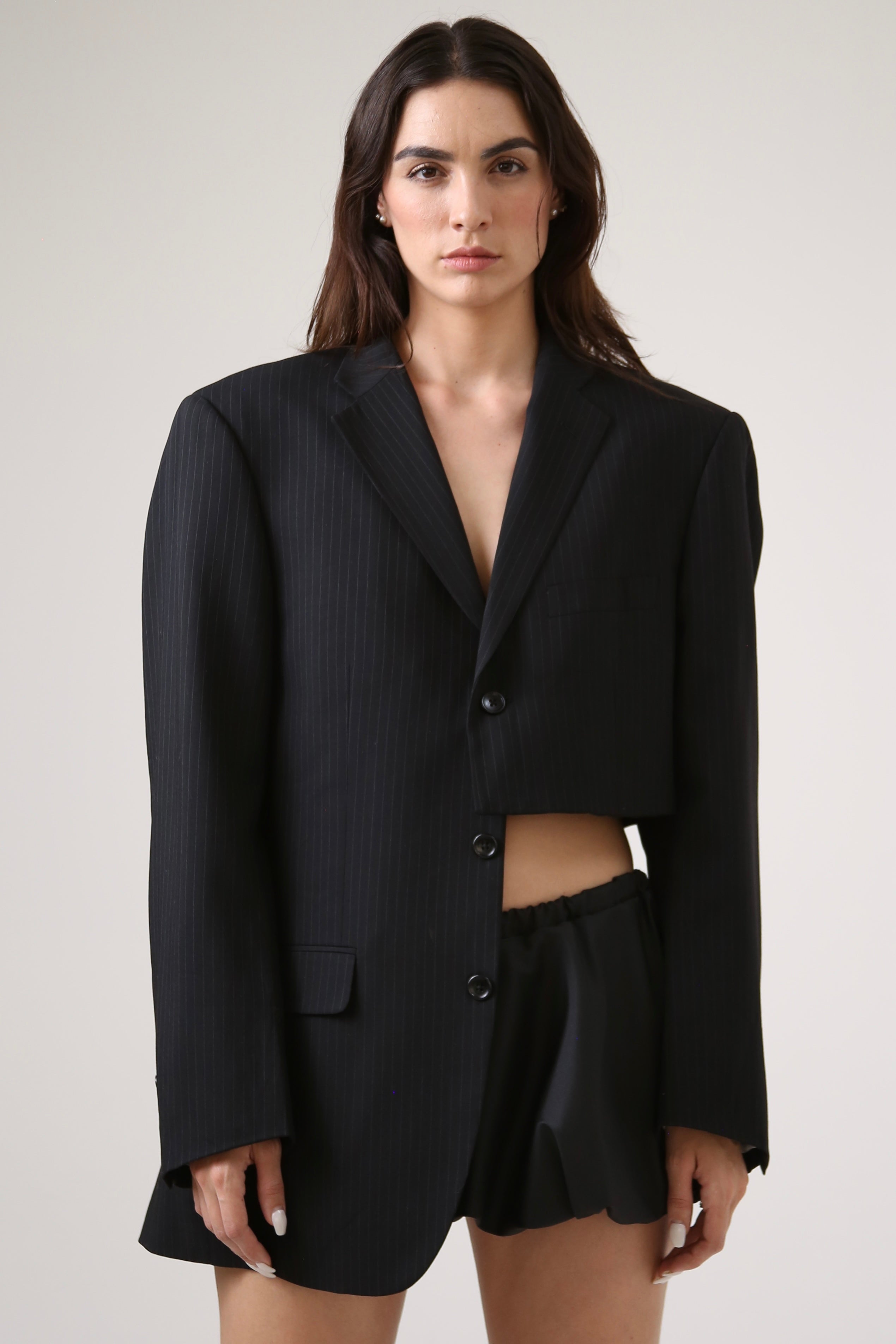 BLAZER SOMA - TALLA M - NEGRO RAYA DIPLOMÁTICA
