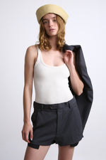 Cargar imagen en el visor de la galería, MINI SHORTS - TALLA S - GRIS OXFORD
