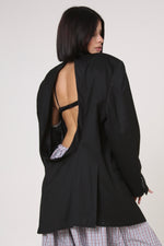 Cargar imagen en el visor de la galería, BLAZER ENSO - TALLA L - NEGRO
