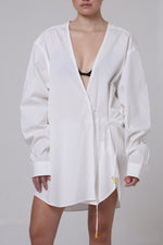 Cargar imagen en el visor de la galería, CAMISA KIMONO - MH X MITSA. - UNITALLA - BLANCA
