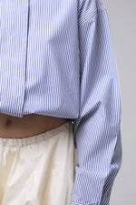 Cargar imagen en el visor de la galería, CAMISA NEKKU - UNITALLA - AZUL RAYAS
