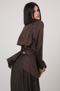 CAMISA YUNA - TALLA M - CAFE