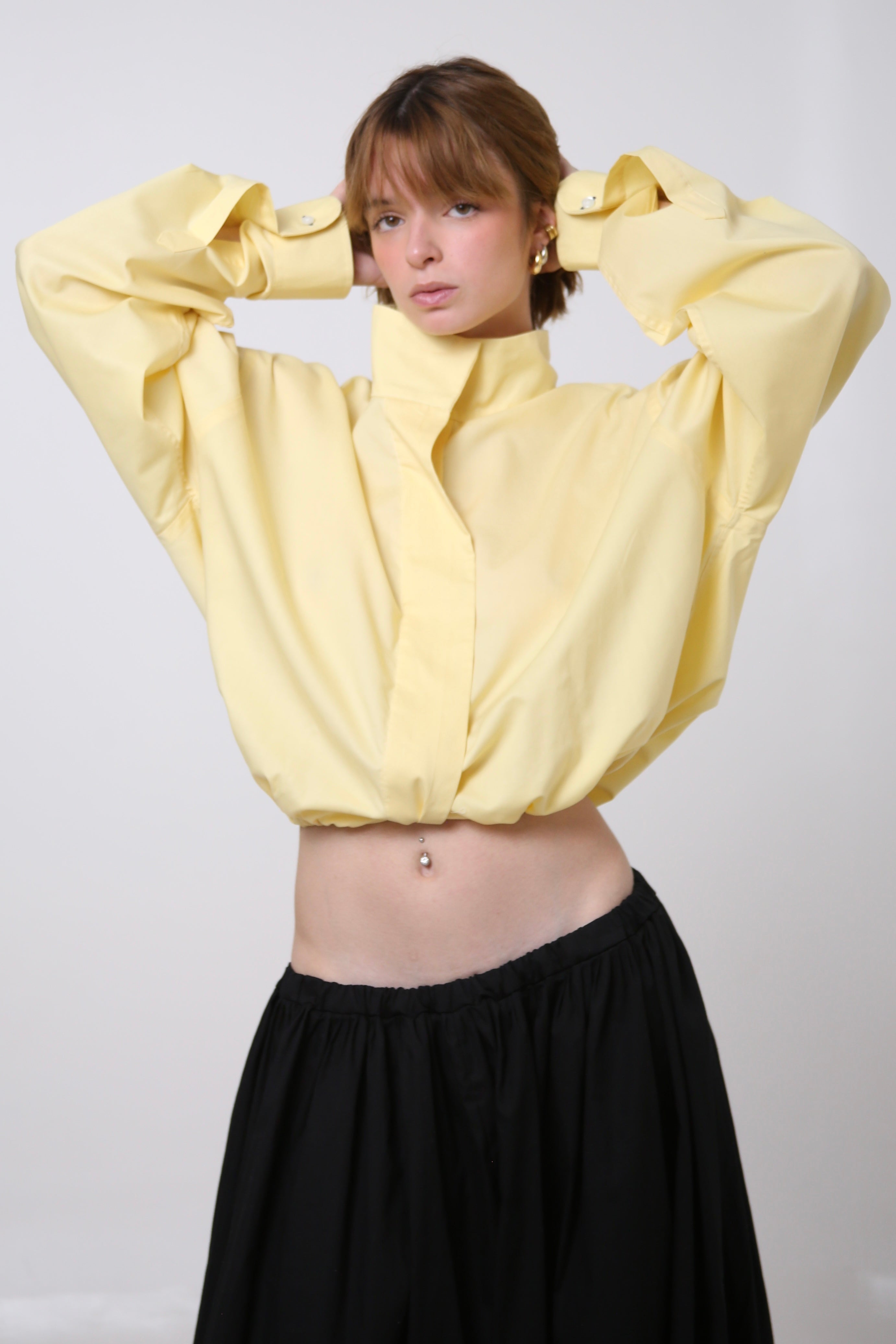 CAMISA NEKKU - TALLA M/L - AMARILLA