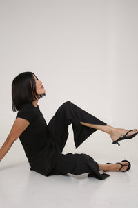 PANTALÓN SUKA - TALLA M - AZUL MARINO RAYAS