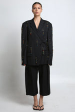 Cargar imagen en el visor de la galería, BLAZER KIMONO MAI - TALLA M - GRIS OXFORD
