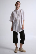 Cargar imagen en el visor de la galería, CAMISA OTAN - UNITALLA - BLANCA RAYAS
