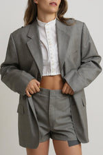 Cargar imagen en el visor de la galería, MINI SHORTS - TALLA S - GRIS
