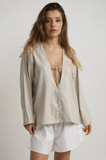Cargar imagen en el visor de la galería, TOP KEI - TALLA S/M - BEIGE
