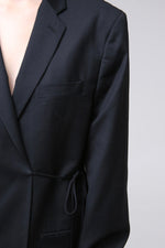Cargar imagen en el visor de la galería, BLAZER KIMONO - MH X MITSA. - TALLA M - NEGRO
