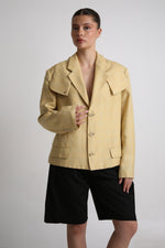 Cargar imagen en el visor de la galería, BLAZER NEKKU - TALLA S/M - AMARILLO
