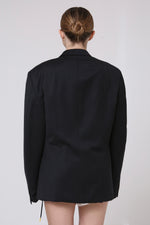 Cargar imagen en el visor de la galería, BLAZER KIMONO - MH X MITSA. - TALLA M - GRIS OXFORD
