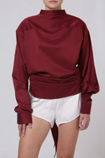 Cargar imagen en el visor de la galería, CAMISA ENSO - UNITALLA - VINO
