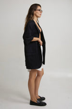 Cargar imagen en el visor de la galería, BLAZER KIOKO - TALLA M - AZUL MARINO
