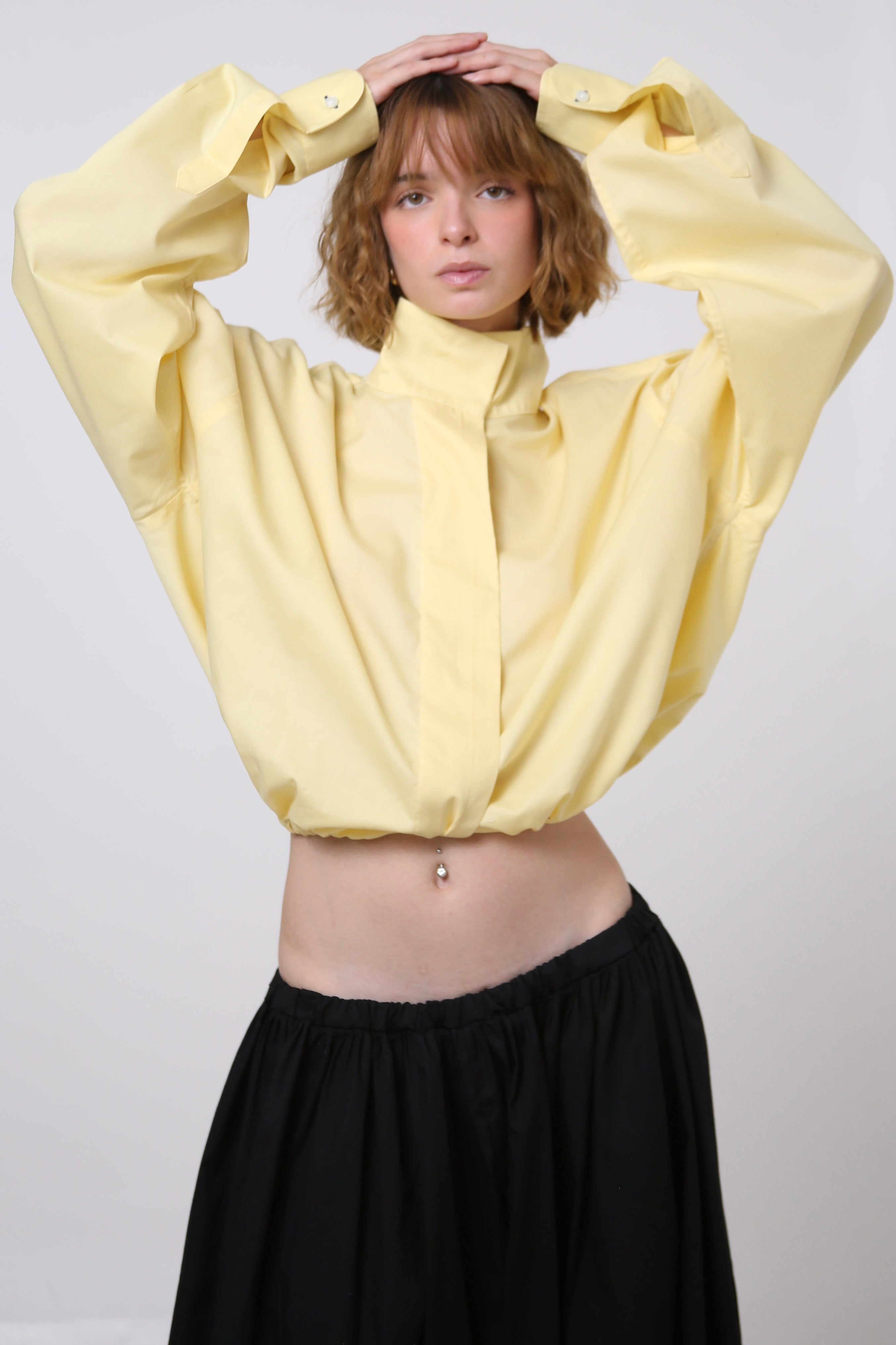 CAMISA NEKKU - TALLA M/L - AMARILLA