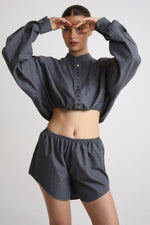 Cargar imagen en el visor de la galería, SET BOTAN - TALLA S/M - GRIS
