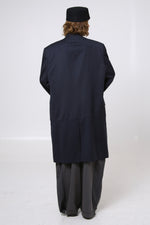 Cargar imagen en el visor de la galería, ABRIGO JIN - TALLA L - AZUL RAYA DIPLOMÁTICA
