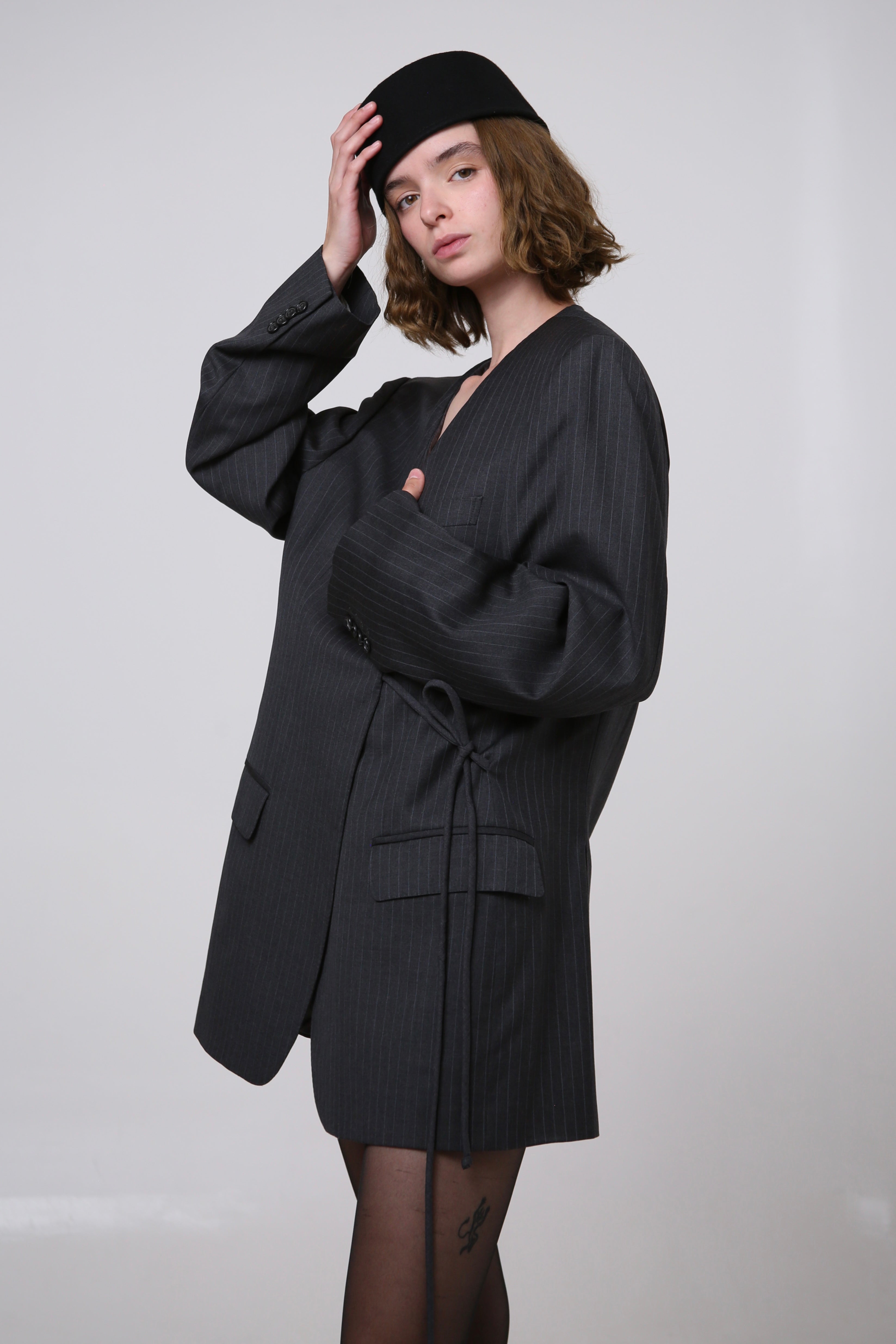 BLAZER KIMONO - TALLA S/M - GRIS RAYA DIPLOMÁTICA