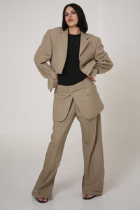 PANTALÓN SUKA - TALLA M - BEIGE
