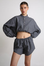 Cargar imagen en el visor de la galería, SET BOTAN - TALLA S/M - GRIS
