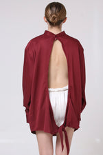 Cargar imagen en el visor de la galería, CAMISA ENSO - UNITALLA - VINO
