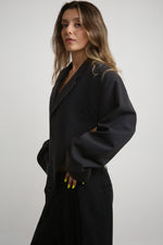 Cargar imagen en el visor de la galería, BLAZER PIKU - TALLA L - GRIS
