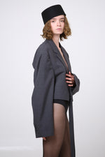 Cargar imagen en el visor de la galería, BLAZER SENAKA - TALLA M/L - GRIS OXFORD
