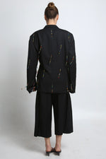 Cargar imagen en el visor de la galería, BLAZER KIMONO MAI - TALLA M - GRIS OXFORD
