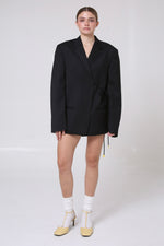 Cargar imagen en el visor de la galería, BLAZER KIMONO - MH X MITSA. - TALLA M - GRIS OXFORD
