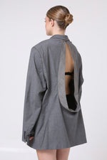 Cargar imagen en el visor de la galería, BLAZER ENSO - TALLA L - GRIS
