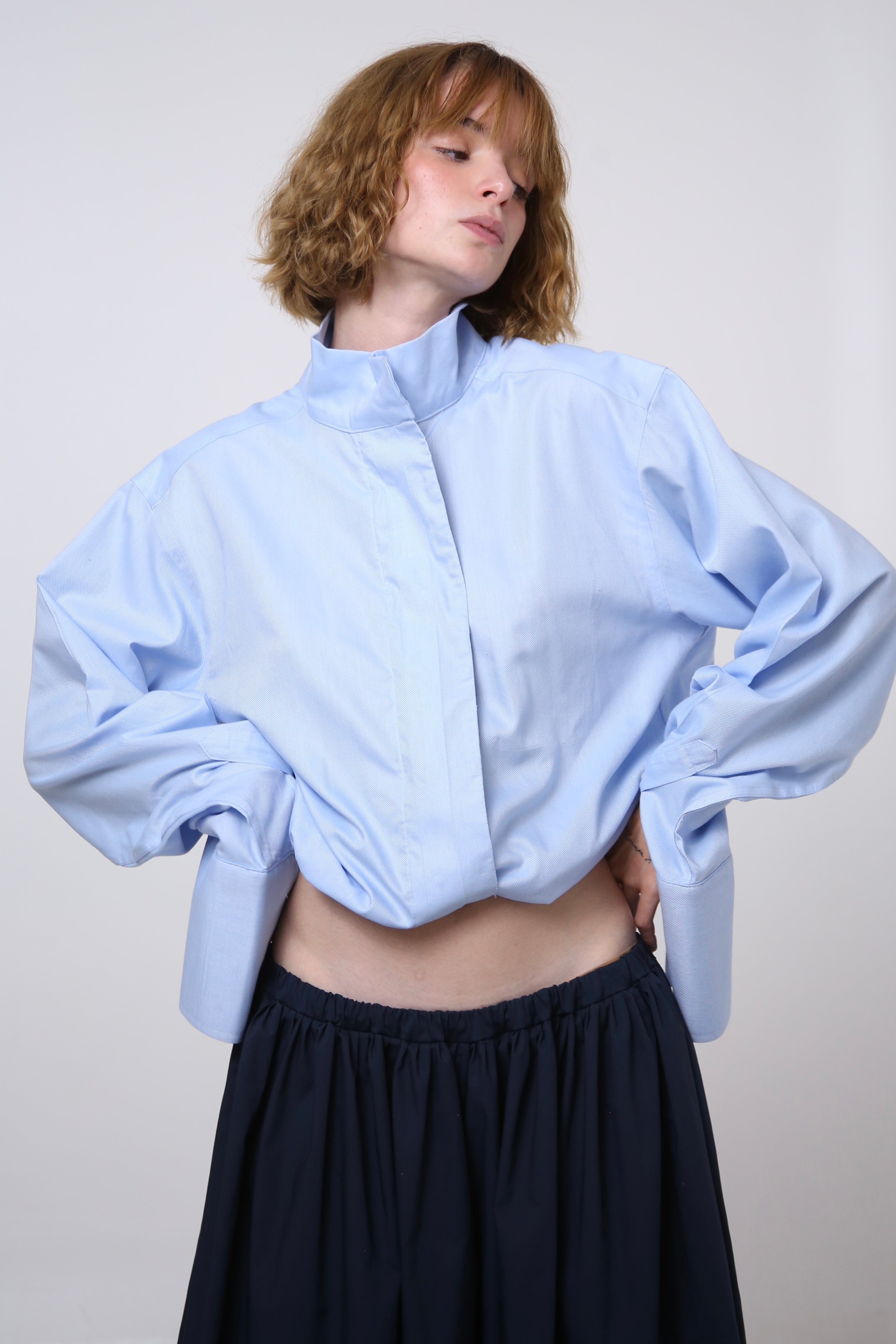 CAMISA NEKKU - TALLA M - AZUL